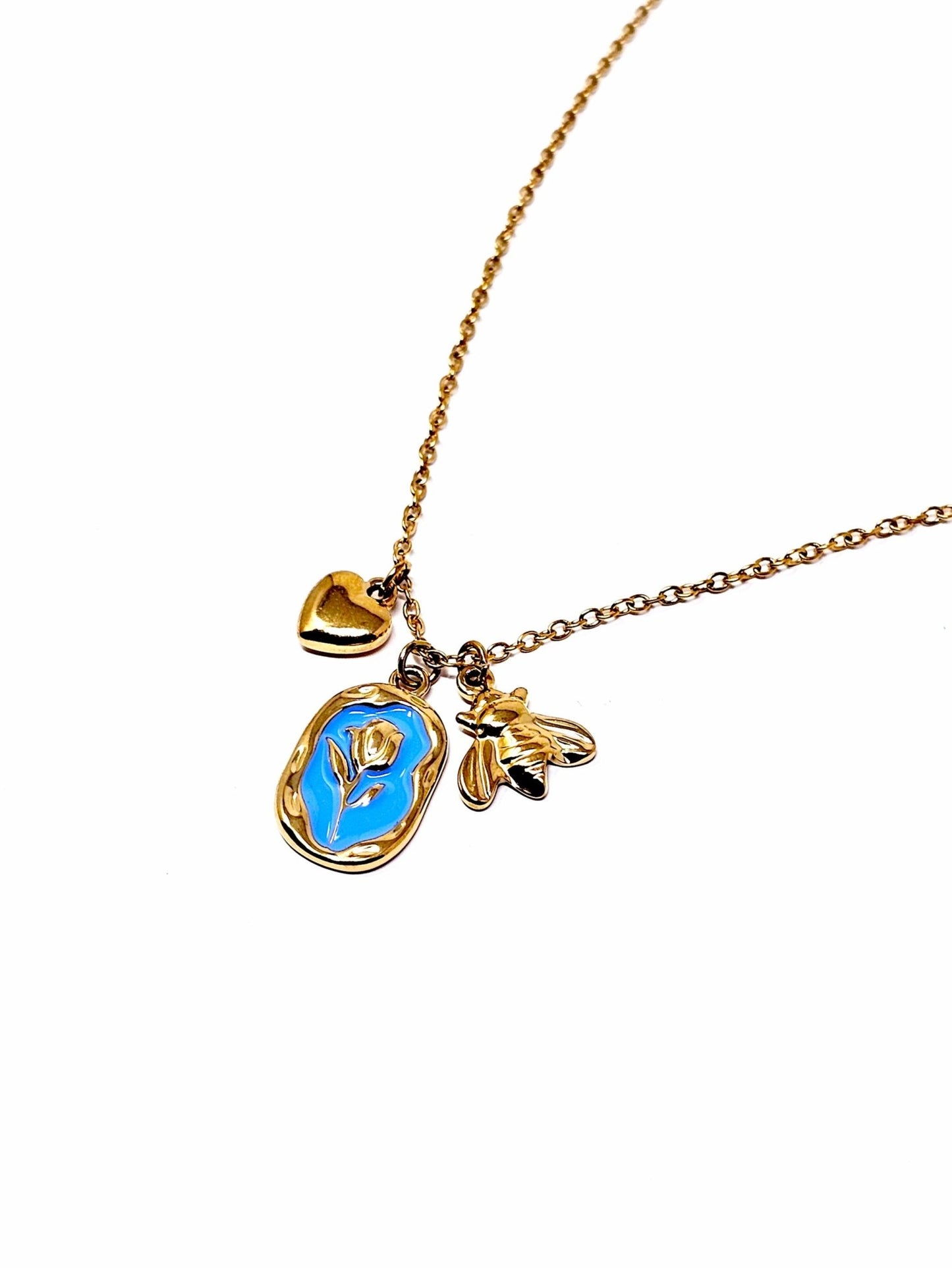 Collana Girocollo "Tulipano Slim" Turchese - 333HOPE333