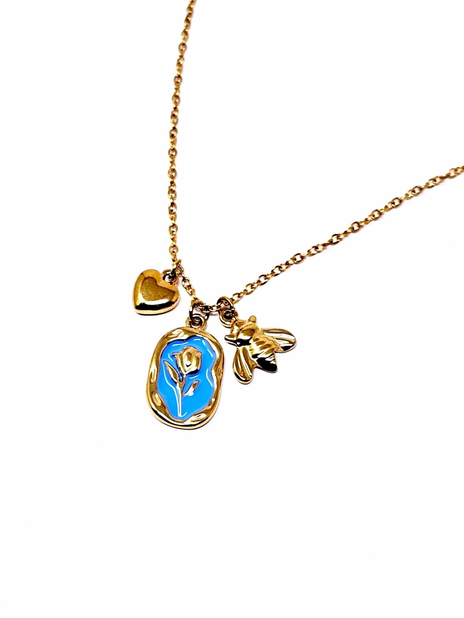 Collana Girocollo "Tulipano Slim" Turchese - 333HOPE333