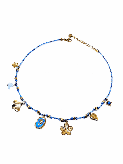 Collana Girocollo "Tulipano" Turchese - 333HOPE333