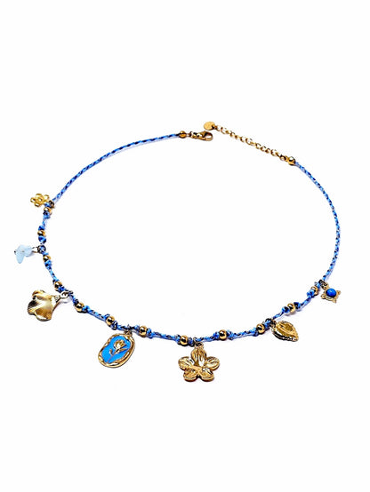 Collana Girocollo "Tulipano" Turchese - 333HOPE333