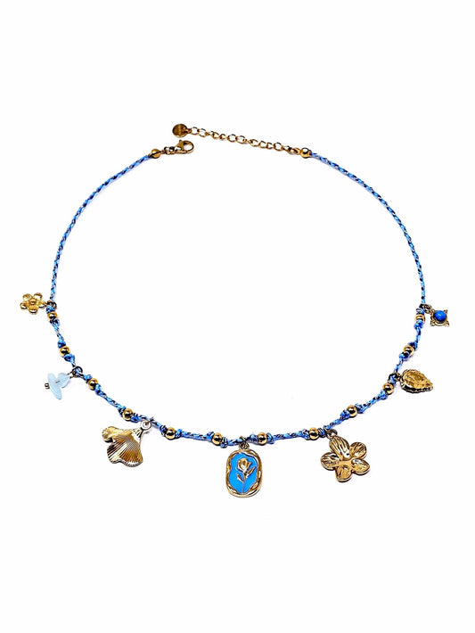 Collana Girocollo "Tulipano" Turchese - 333HOPE333