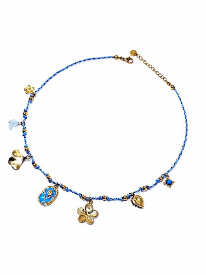 Collana Girocollo "Tulipano" Turchese - 333HOPE333