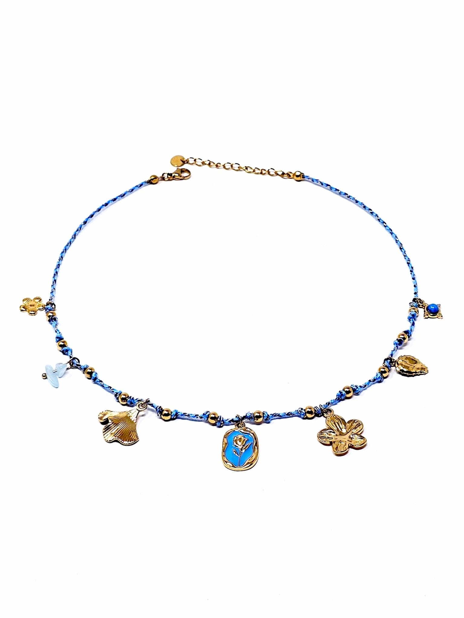 Collana Girocollo "Tulipano" Turchese - 333HOPE333