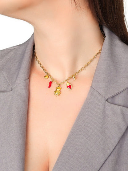 Collana "Lucky Teddy" Gold - 333HOPE333