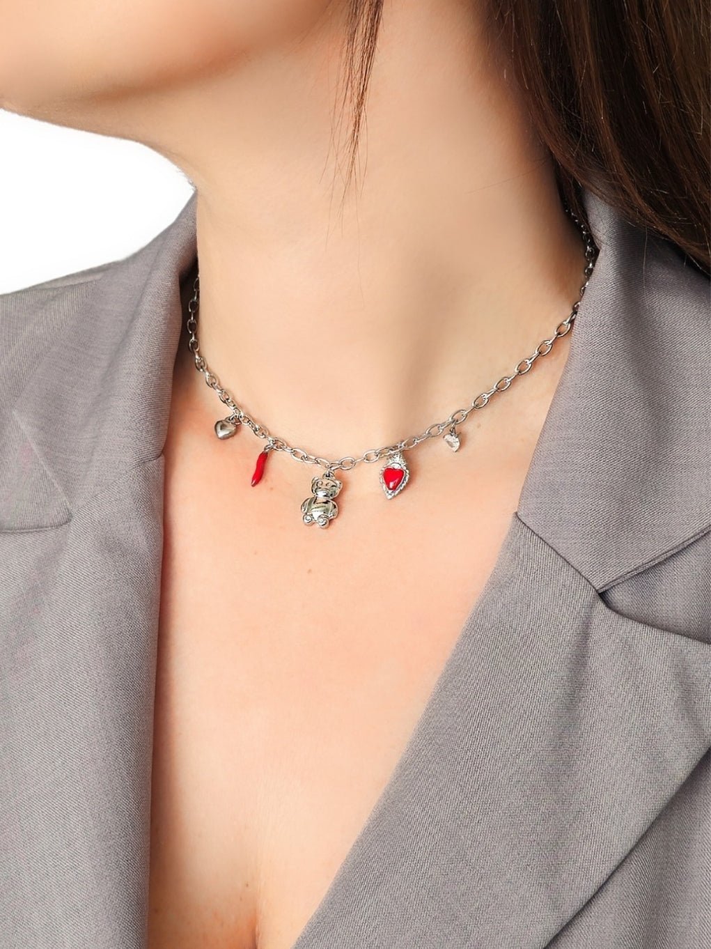 Collana "Lucky Teddy" Silver - 333HOPE333