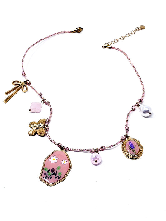 Collana "Primavera" Rosa - 333HOPE333