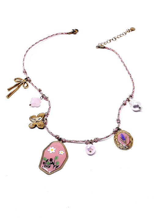 Collana "Primavera" Rosa - 333HOPE333