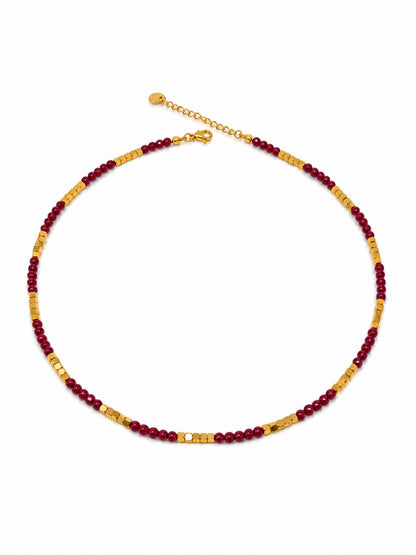 Collana Girocollo "Pepite Crystal" con Pietre Naturali