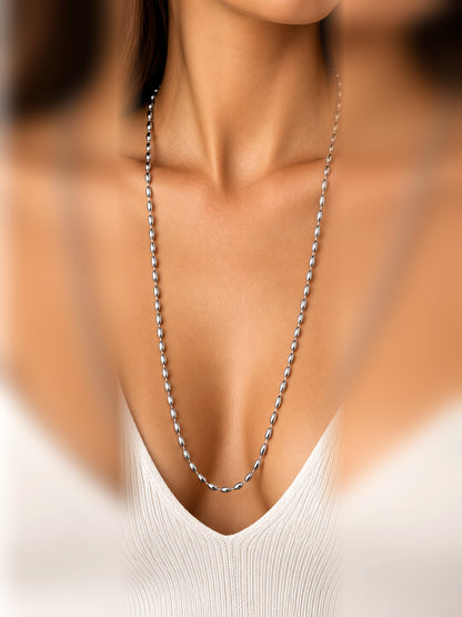 Collana Lunga "Bellissima" Gold o Silver
