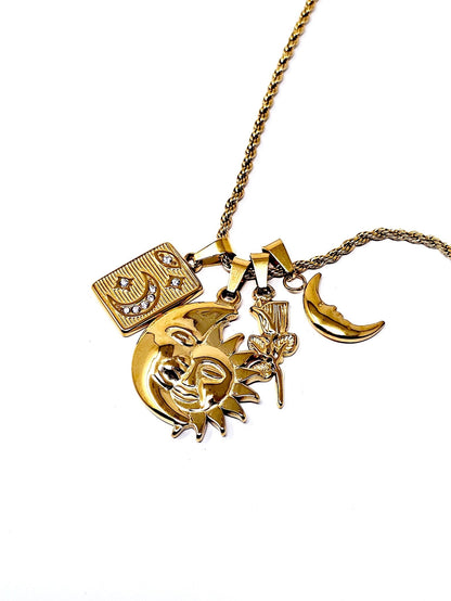 Collana "Sun & Moon" Gold - 333HOPE333