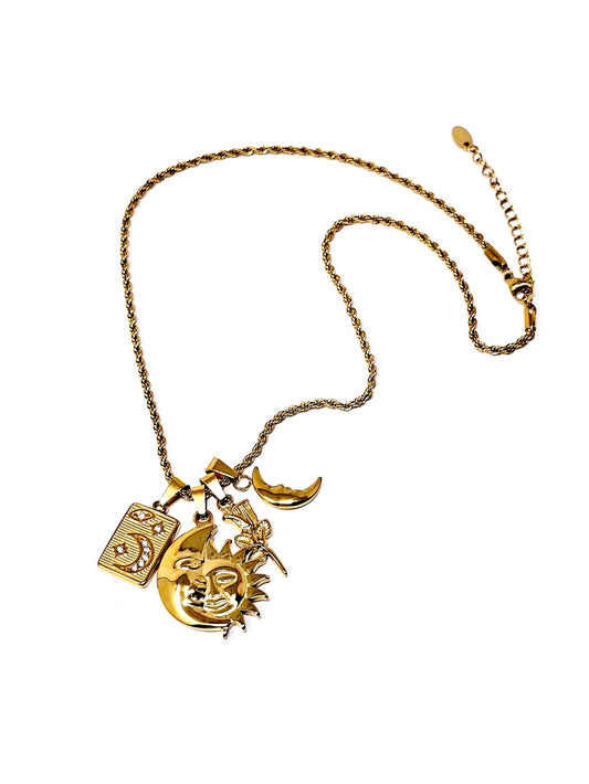 Collana "Sun & Moon" Gold - 333HOPE333