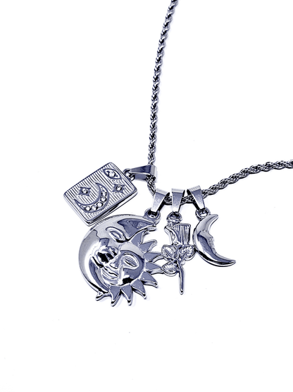 Collana "Sun & Moon" Silver - 333HOPE333