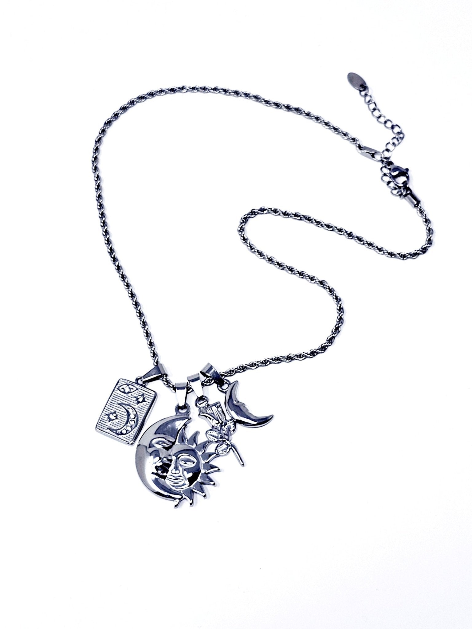 Collana "Sun & Moon" Silver - 333HOPE333