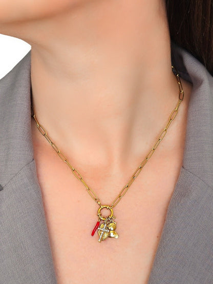 Collana "Teddy Faith" Gold - 333HOPE333