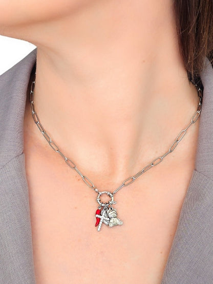 Collana "Teddy Faith" Silver - 333HOPE333