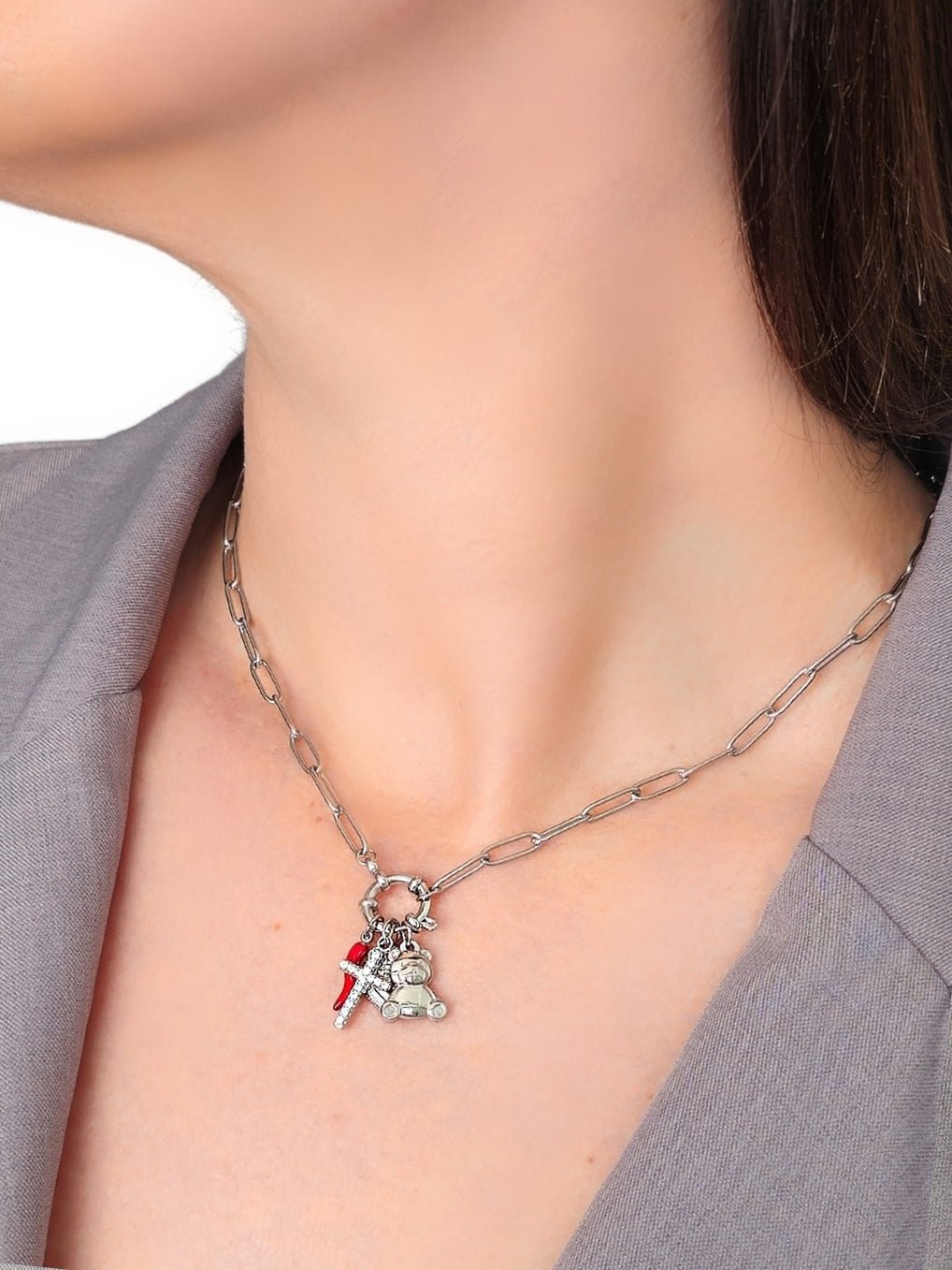 Collana "Teddy Faith" Silver - 333HOPE333