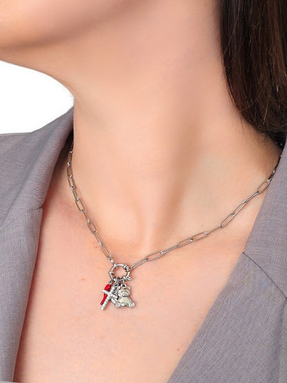 Collana "Teddy Faith" Silver - 333HOPE333