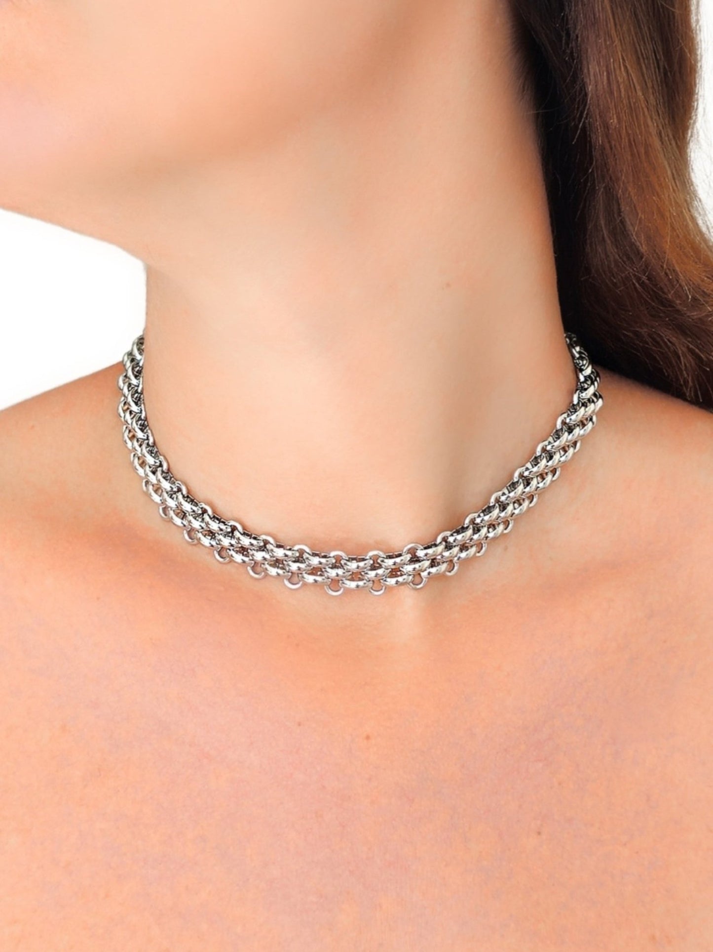 Collana/Girocollo "Lucrezia" Silver - 333HOPE333
