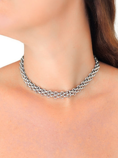 Collana/Girocollo "Lucrezia" Silver - 333HOPE333