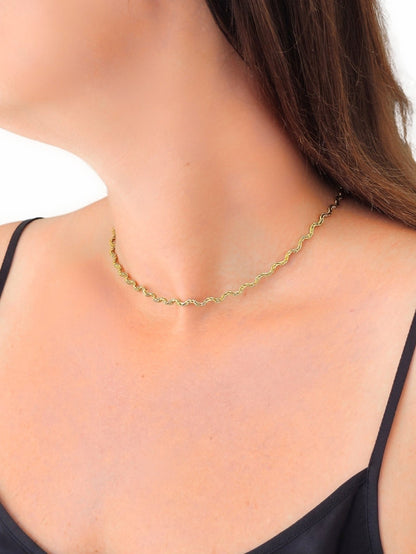 Collana/Girocollo "Waves" Gold - 333HOPE333
