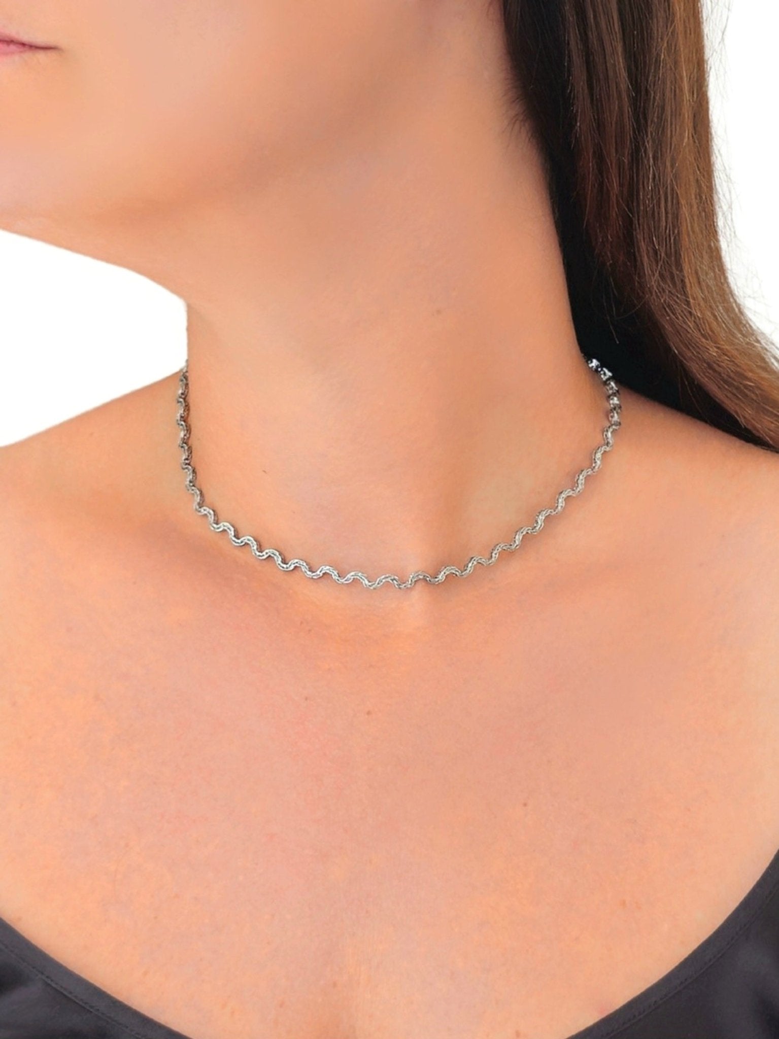 Collana/Girocollo "Waves" Silver - 333HOPE333