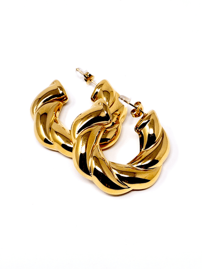 Coppia di Cerchi “Esmeralda Chunky” Gold - 333HOPE333