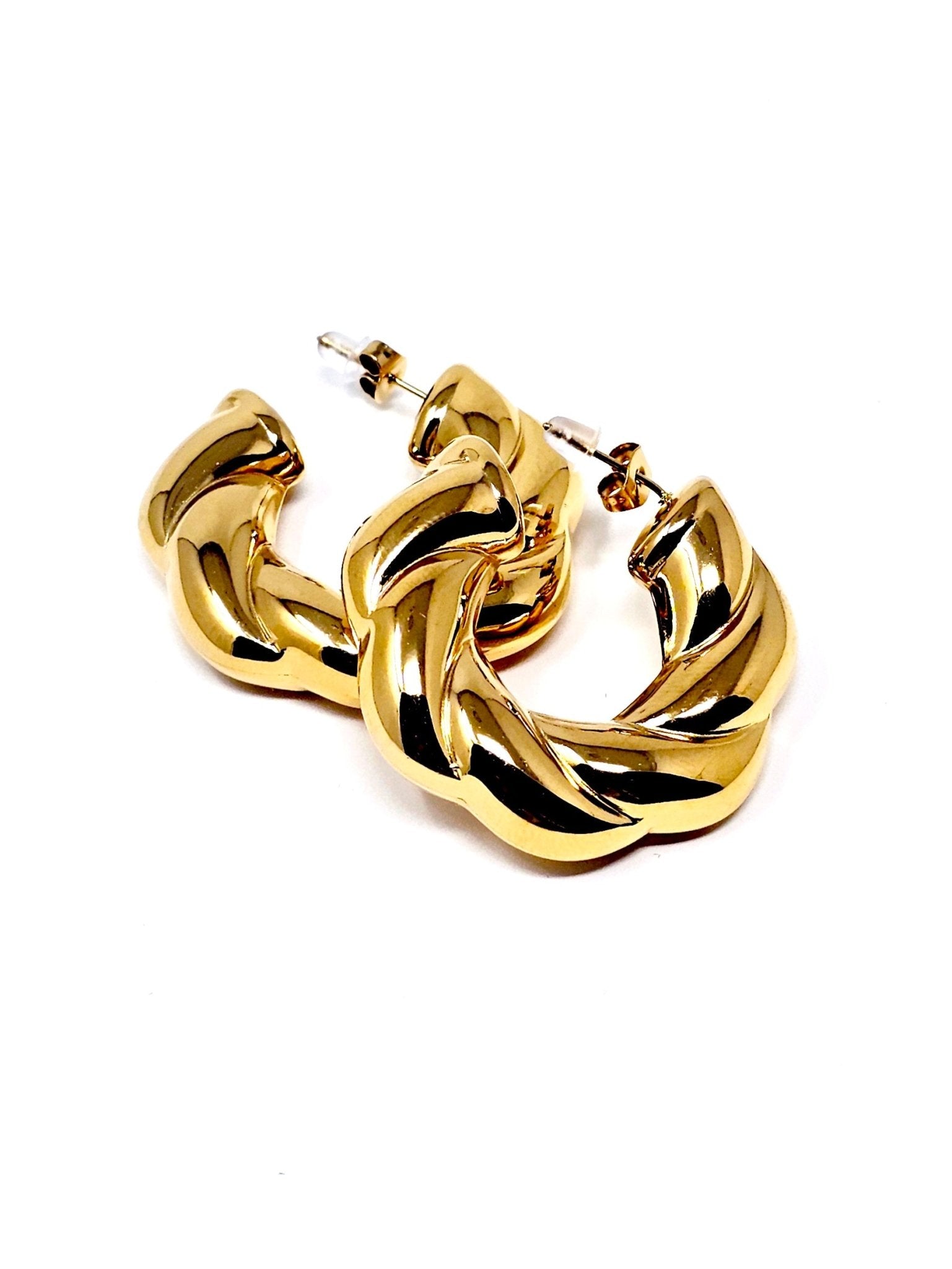 Coppia di Cerchi “Esmeralda Chunky” Gold - 333HOPE333
