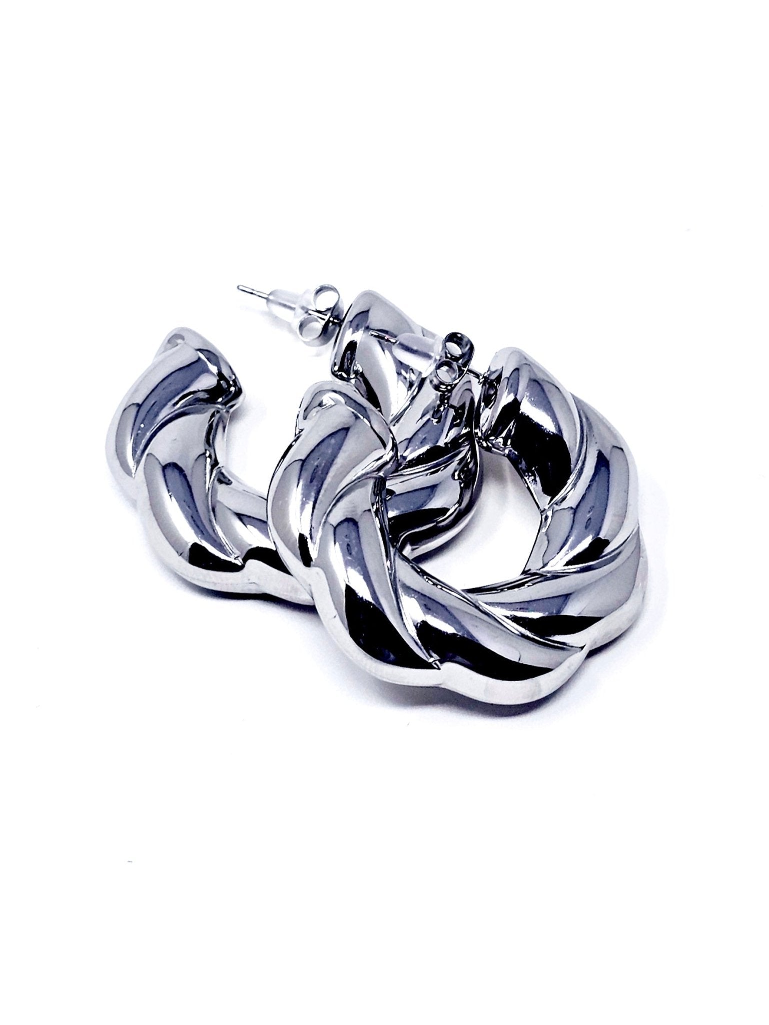 Coppia di Cerchi “Esmeralda Chunky” Silver - 333HOPE333