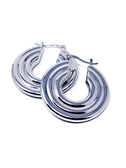 Coppia di Cerchi “Olimpia” Silver - 333HOPE333