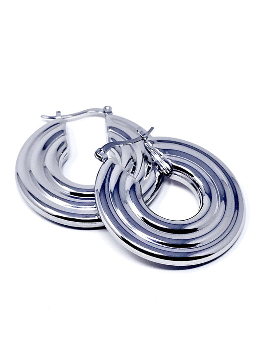 Coppia di Cerchi “Olimpia” Silver - 333HOPE333
