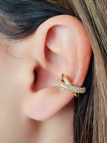 Coppia di Ear Cuffs "Infinity" Gold - 333HOPE333