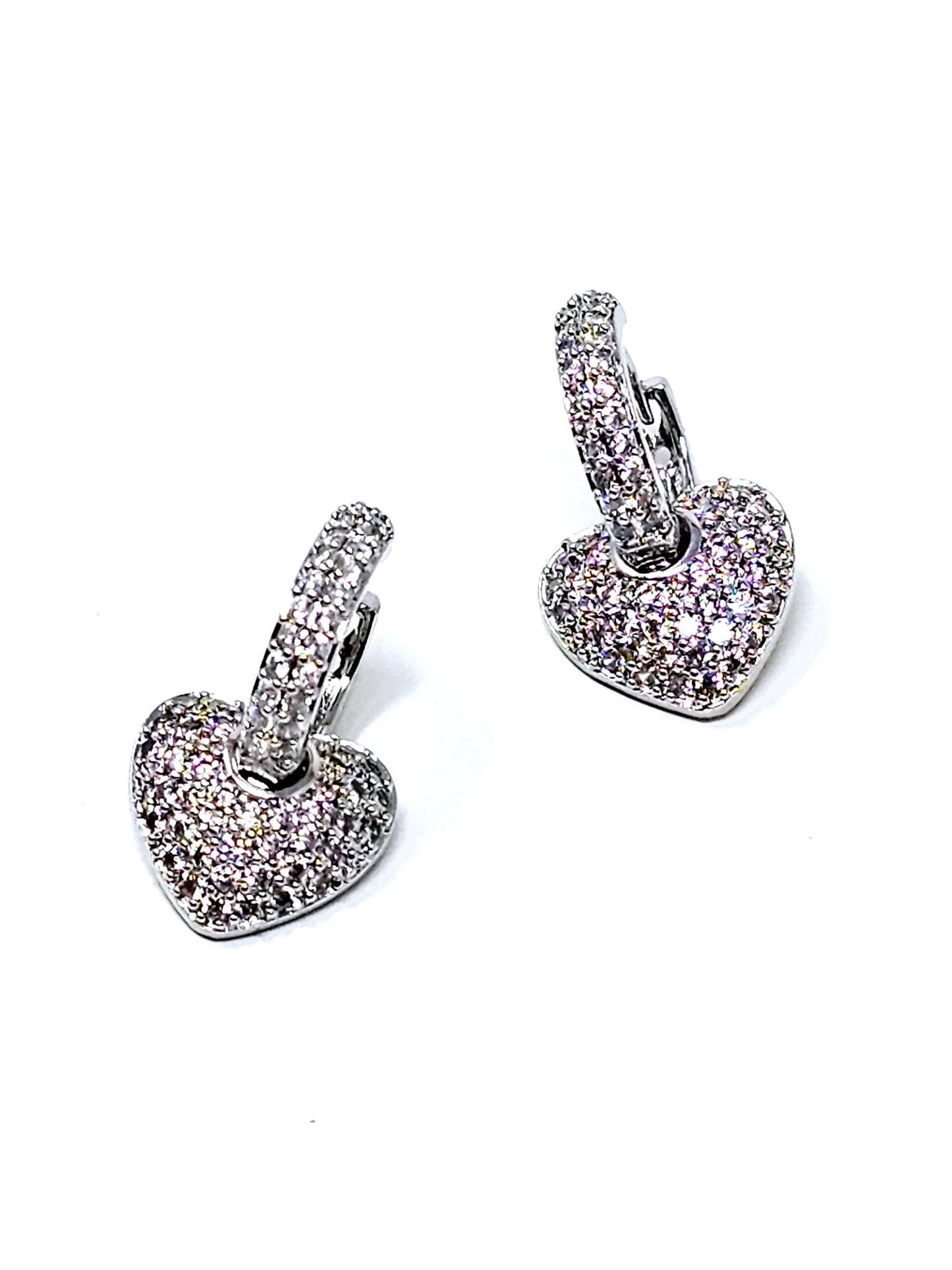 Coppia di Mimi Hoops “Sweetheart” Silver - 333HOPE333