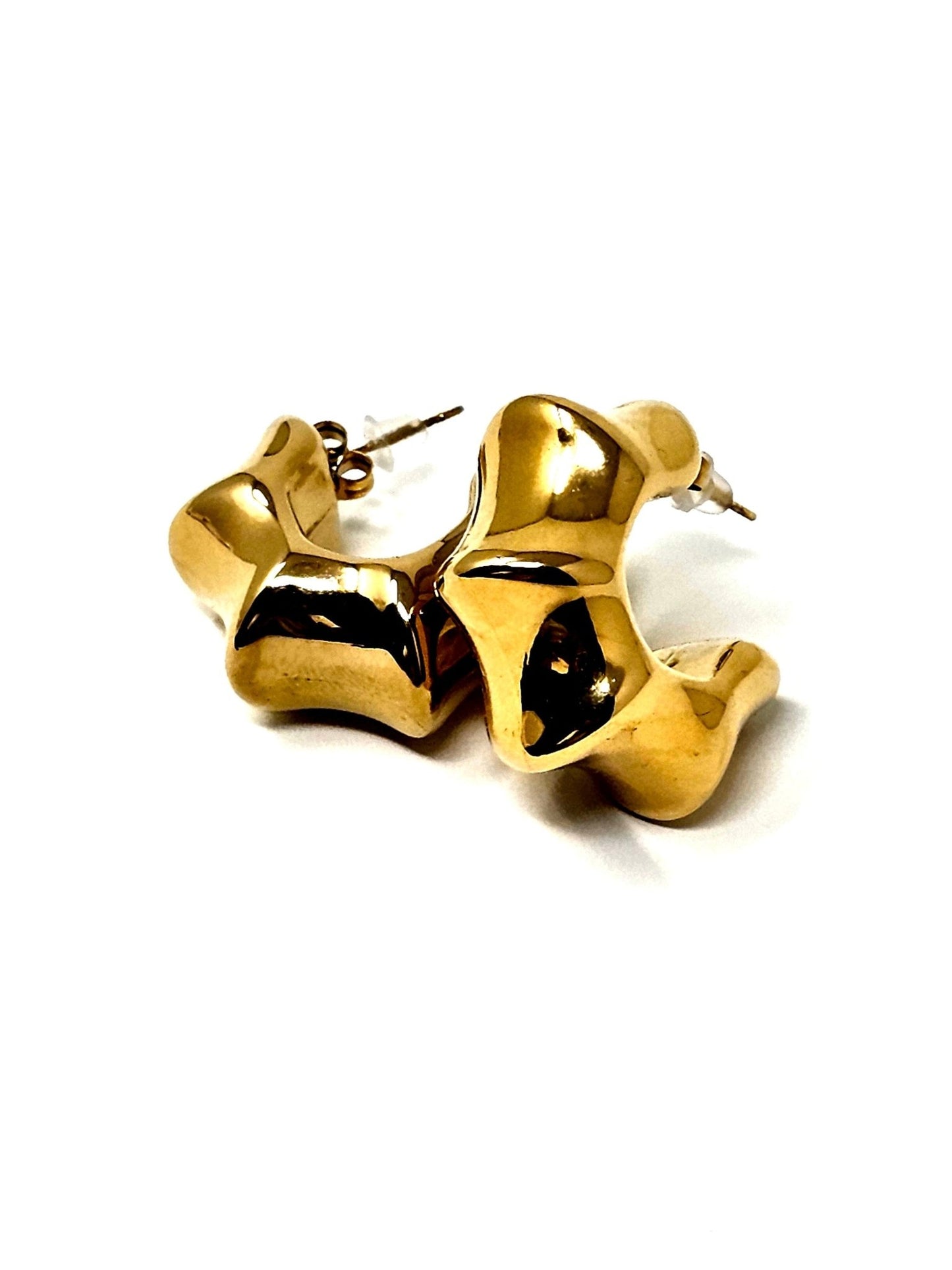 Coppia di Orecchini "Bold Stars" Gold - 333HOPE333