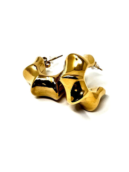 Coppia di Orecchini "Bold Stars" Gold - 333HOPE333