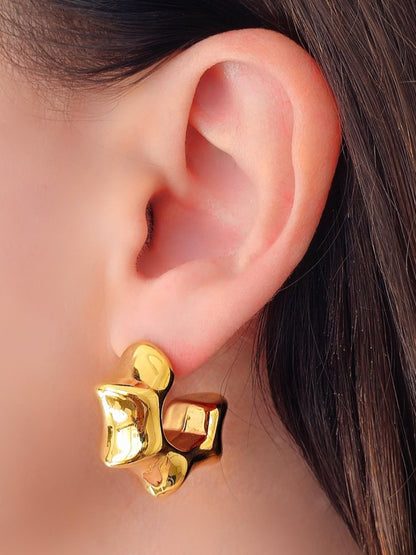 Coppia di Orecchini "Bold Stars" Gold - 333HOPE333