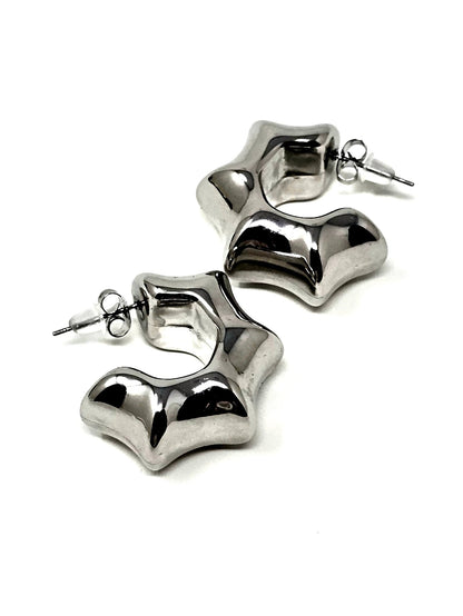 Coppia di Orecchini "Bold Stars" Silver - 333HOPE333