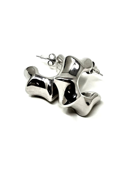 Coppia di Orecchini "Bold Stars" Silver - 333HOPE333