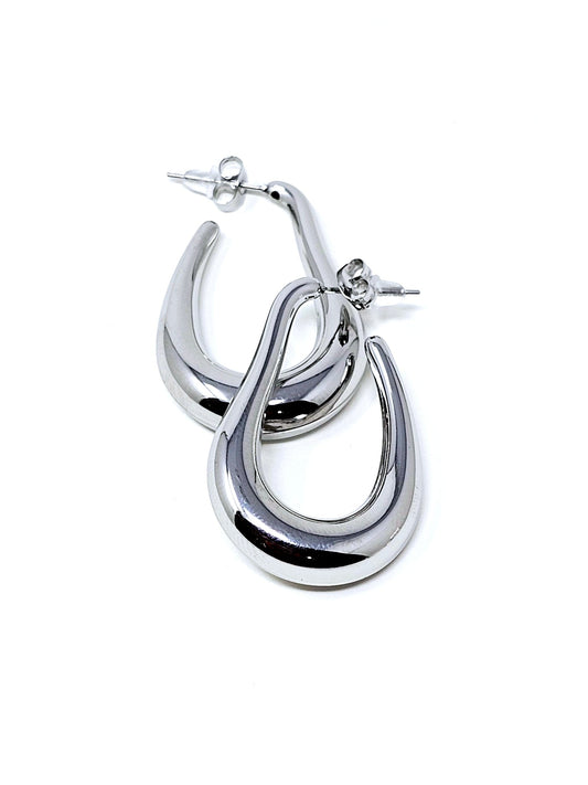 Coppia di orecchini "Claw” Silver - 333HOPE333