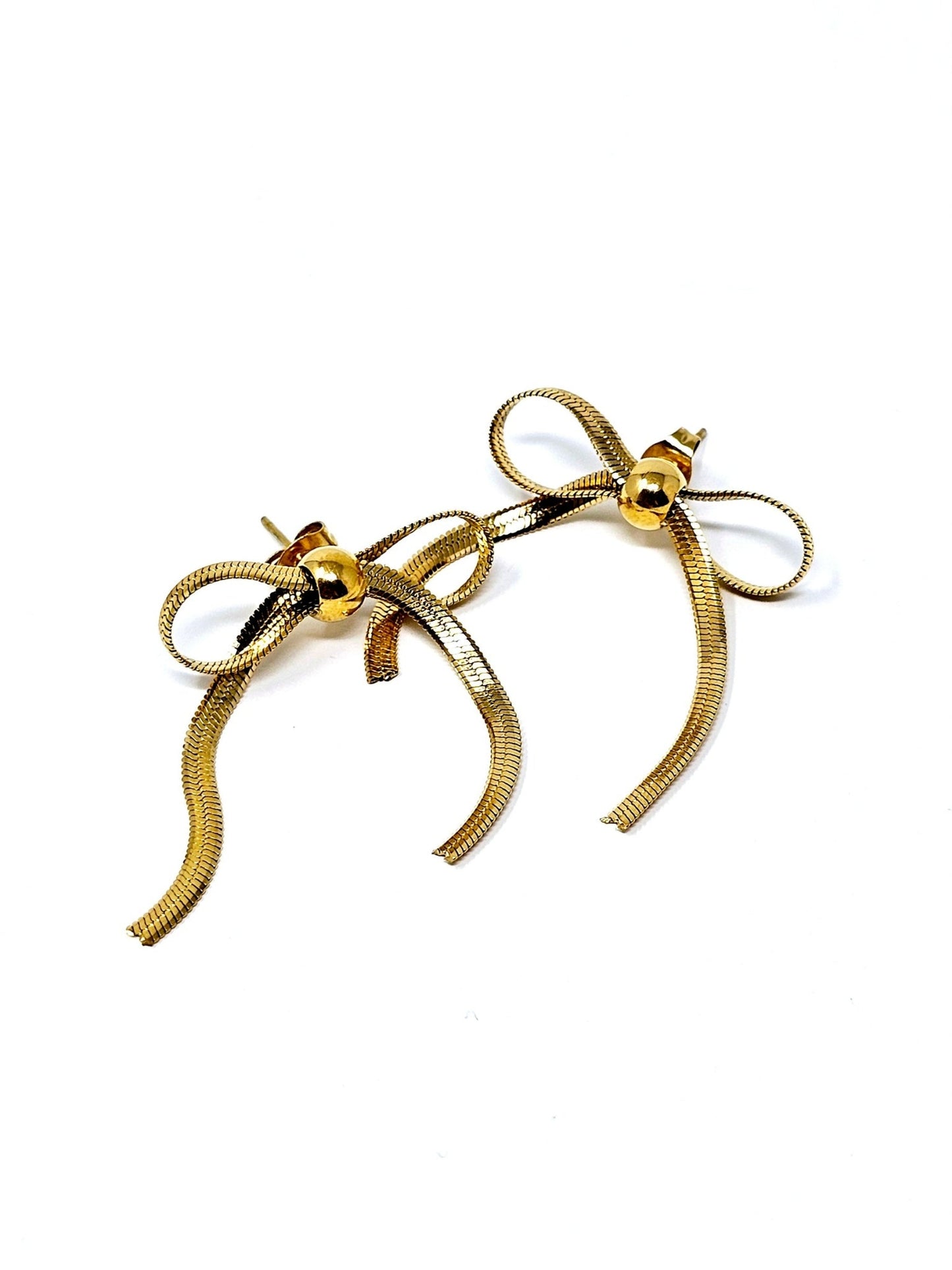 Coppia di Orecchini "Fiocco Snake” Gold - 333HOPE333