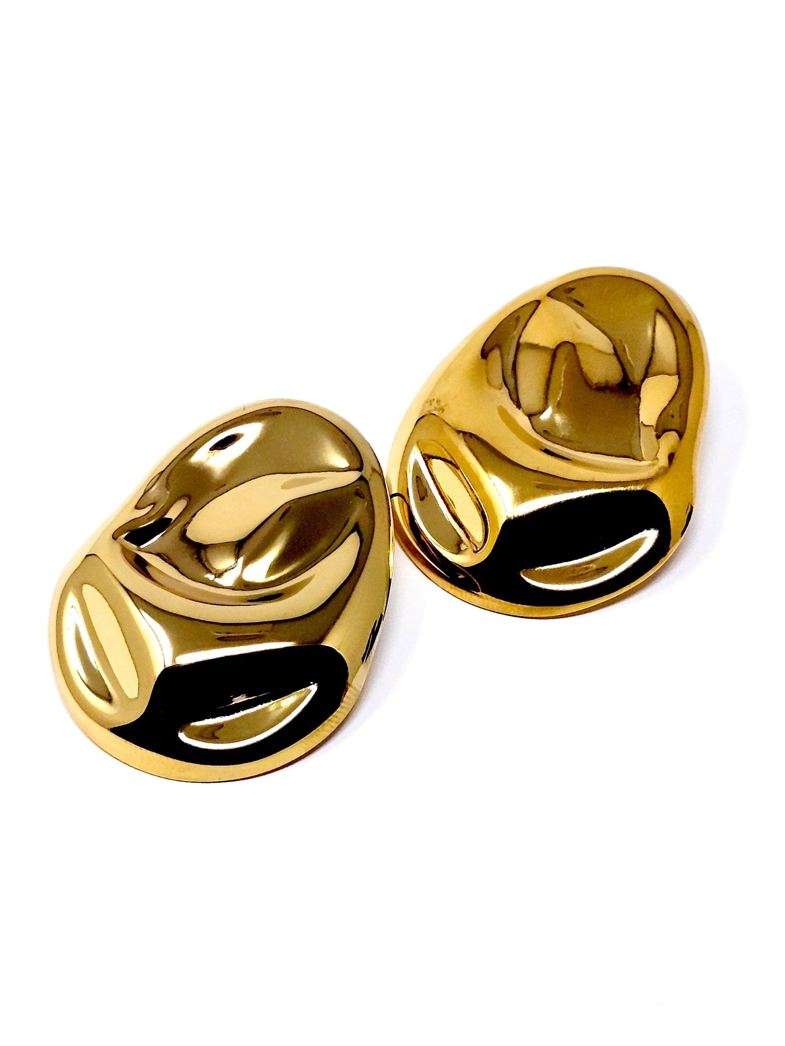 Coppia di Orecchini "Fluid Shield" Gold - 333HOPE333