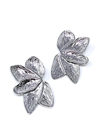 Coppia di Orecchini "Leaves" Silver - 333HOPE333