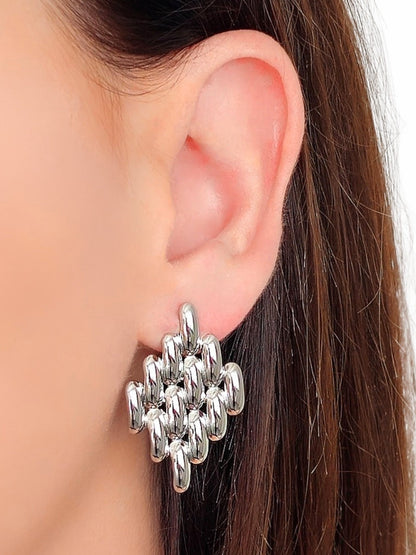 Coppia di Orecchini "Lucrezia" Silver - 333HOPE333