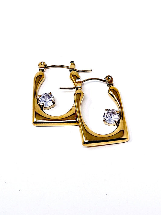 Coppia di Orecchini "Onde" Gold - 333HOPE333