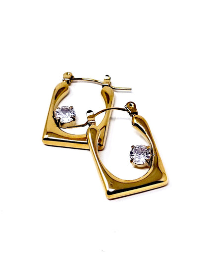 Coppia di Orecchini "Onde" Gold - 333HOPE333