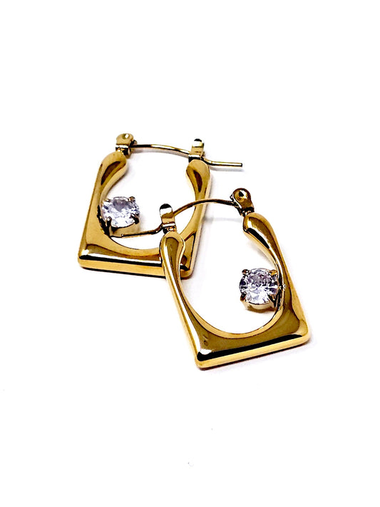 Coppia di Orecchini "Onde" Gold - 333HOPE333