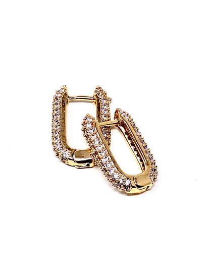 Coppia di Orecchini "Paris Bent" Gold - 333HOPE333