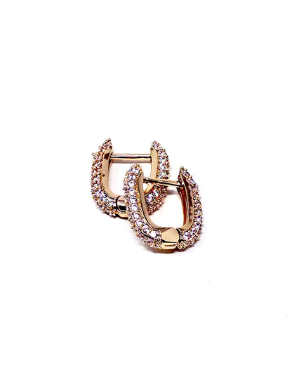 Coppia di Orecchini "Paris Bent Mini" Gold - 333HOPE333