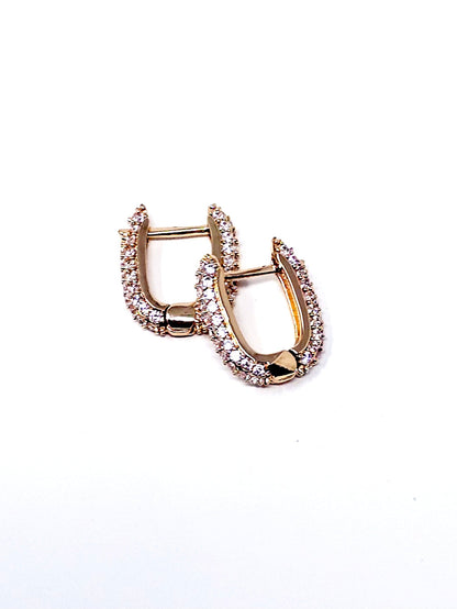 Coppia di Orecchini "Paris Bent Mini" Gold - 333HOPE333