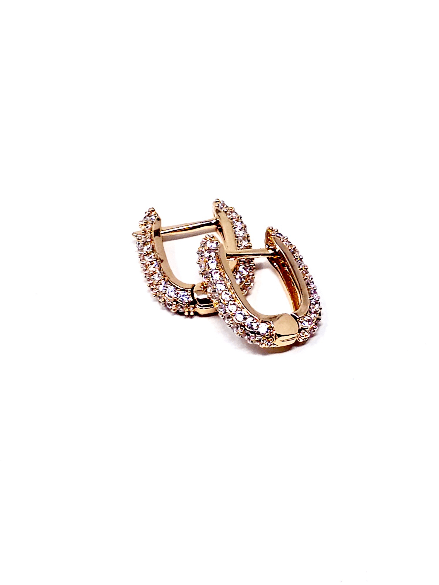 Coppia di Orecchini "Paris Bent Mini" Gold - 333HOPE333