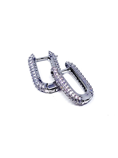 Coppia di Orecchini "Paris Bent" Silver - 333HOPE333